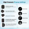 imageHibbent All Metal High Pressure 10 Rainfall Shower Head Showerhead Combo with 4mode Handheld Spray 12 Adjustable Extension Arm Extension Bar Easy Reach Holder 71 Hose ChromeOil Rubbed Bronze