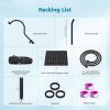 imageHibbent All Metal High Pressure 10 Rainfall Shower Head Showerhead Combo with 4mode Handheld Spray 12 Adjustable Extension Arm Extension Bar Easy Reach Holder 71 Hose ChromeMatte Black