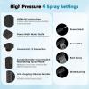 imageHibbent All Metal High Pressure 10 Rainfall Shower Head Showerhead Combo with 4mode Handheld Spray 12 Adjustable Extension Arm Extension Bar Easy Reach Holder 71 Hose ChromeMatte Black