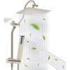 imageHibbent All Metal High Pressure 10 Rainfall Shower Head Showerhead Combo with 4mode Handheld Spray 12 Adjustable Extension Arm Extension Bar Easy Reach Holder 71 Hose ChromeBrushed Nickel