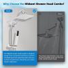 imageHibbent All Metal High Pressure 10 Rainfall Shower Head Showerhead Combo with 4mode Handheld Spray 12 Adjustable Extension Arm Extension Bar Easy Reach Holder 71 Hose ChromeChrome