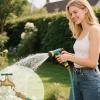 imageHibbent Garden Hose Adapter 34 Inch Swivel Brass Garden Hose Protector Dual Rotation Female to Female Brass Connector with Extra 2 WashersFemale and Male Garden Hose Adapter