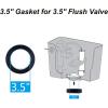 imageHibbent Universal Toilet Tank To Bowl Gaskets with 3 Set Brass Hardware Kits Fits Most 3Inch 35Inch flush valve opening 2Piece Toilet Tanks