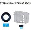 imageHibbent Universal Toilet Tank To Bowl Gaskets with 3 Set Brass Hardware Kits Fits Most 3Inch 35Inch flush valve opening 2Piece Toilet Tanks