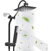 imageHibbent All Metal High Pressure 10 Rainfall Shower Head Showerhead Combo with 4mode Handheld Spray 12 Adjustable Extension Arm Extension Bar Easy Reach Holder 71 Hose ChromeOil Rubbed Bronze
