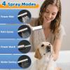 imageHibbent All Metal Dog Sprayer Attachment Set Stainless Steel Pet Shower Sprayer for Dog Washing and Bathing 4 Sprays Handheld Showerhead with Pause Mode Brass Shower Arm Diverter Valve 119quot HoseChrome