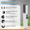 imageHibbent All Metal Dog Sprayer Attachment Set Stainless Steel Pet Shower Sprayer for Dog Washing and Bathing 4 Sprays Handheld Showerhead with Pause Mode Brass Shower Arm Diverter Valve 119quot HoseChrome