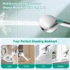 imageHibbent High Pressure 10mode Shower Head Handheld Showerhead with Adjustable Brass Joint Shower Holder 71quot Stainless Steel Hose Anticlog Nozzles Builtin Power Wash to Clean Tub ampamp Pets ChromeChrome