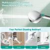 imageHibbent High Pressure 10mode Shower Head Handheld Showerhead with Adjustable Brass Joint Shower Holder 71quot Stainless Steel Hose Anticlog Nozzles Builtin Power Wash to Clean Tub ampamp Pets ChromeChrome