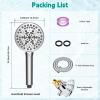 imageHibbent High Pressure 10mode Shower Head Handheld Showerhead with Adjustable Brass Joint Shower Holder 71quot Stainless Steel Hose Anticlog Nozzles Builtin Power Wash to Clean Tub ampamp Pets ChromeChrome