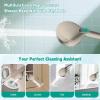 imageHibbent High Pressure 10mode Shower Head Handheld Showerhead with Adjustable Brass Joint Shower Holder 71quot Stainless Steel Hose Anticlog Nozzles Builtin Power Wash to Clean Tub ampamp Pets ChromeBrushed Nickel