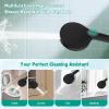imageHibbent High Pressure 10mode Shower Head Handheld Showerhead with Adjustable Brass Joint Shower Holder 71quot Stainless Steel Hose Anticlog Nozzles Builtin Power Wash to Clean Tub ampamp Pets ChromeMatte Black