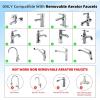 imageHibbent Faucet Adapter Kit Swivel Adapter to Connect Garden Hose  MultiThread Solid Brass Quick Connector Garden Hose Fitting 34 Inch  ChromeChrome