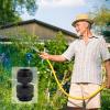 imageHibbent Faucet Adapter Kit Swivel Adapter to Connect Garden Hose  MultiThread Solid Brass Quick Connector Garden Hose Fitting 34 Inch  ChromeMatte Black