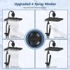 imageHibbent Upgraded 13 Shower Head Combo High Pressure 5spray Rainfall Showerhead Stainless Steel 4 Modes Handheld Spray All Metal 4way Diverter Valve Extension Arm 71 Hose and Holder ChromeOil Rubbed Bronze