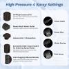 imageHibbent Upgraded 13 Shower Head Combo High Pressure 5spray Rainfall Showerhead Stainless Steel 4 Modes Handheld Spray All Metal 4way Diverter Valve Extension Arm 71 Hose and Holder ChromeOil Rubbed Bronze