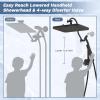 imageHibbent Upgraded 13 Shower Head Combo High Pressure 5spray Rainfall Showerhead Stainless Steel 4 Modes Handheld Spray All Metal 4way Diverter Valve Extension Arm 71 Hose and Holder ChromeOil Rubbed Bronze