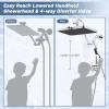 imageHibbent Upgraded 13 Shower Head Combo High Pressure 5spray Rainfall Showerhead Stainless Steel 4 Modes Handheld Spray All Metal 4way Diverter Valve Extension Arm 71 Hose and Holder ChromeChrome