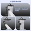 imageHibbent Upgraded 13 Shower Head Combo High Pressure 5 Spray Rainfall Showerhead with 10 Spray Modes Handheld All Metal 3way Diverter Shower Arm 71 Hose and Holder Matte BlackOil Rubbed Bronze