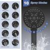 imageHibbent Upgraded 13 Shower Head Combo High Pressure 5 Spray Rainfall Showerhead with 10 Spray Modes Handheld All Metal 3way Diverter Shower Arm 71 Hose and Holder Matte BlackOil Rubbed Bronze