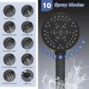 imageHibbent Upgraded 13 Shower Head Combo High Pressure 5 Spray Rainfall Showerhead with 10 Spray Modes Handheld All Metal 3way Diverter Shower Arm 71 Hose and Holder Matte BlackMatte Black