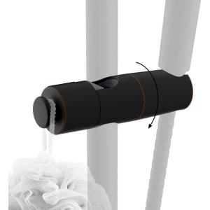 imageHibbent Adjustable Shower Head Holder for Slide Bar Universal 18525mm Handheld Showerhead Bracket Sprayer Holder with Hanging Design Bathroom Shower Replacement No Drill Installation ChromeOil Rubbed Bronze